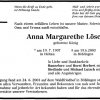 Koenig Anna Margarethe 1907-2003 Todesanzeige